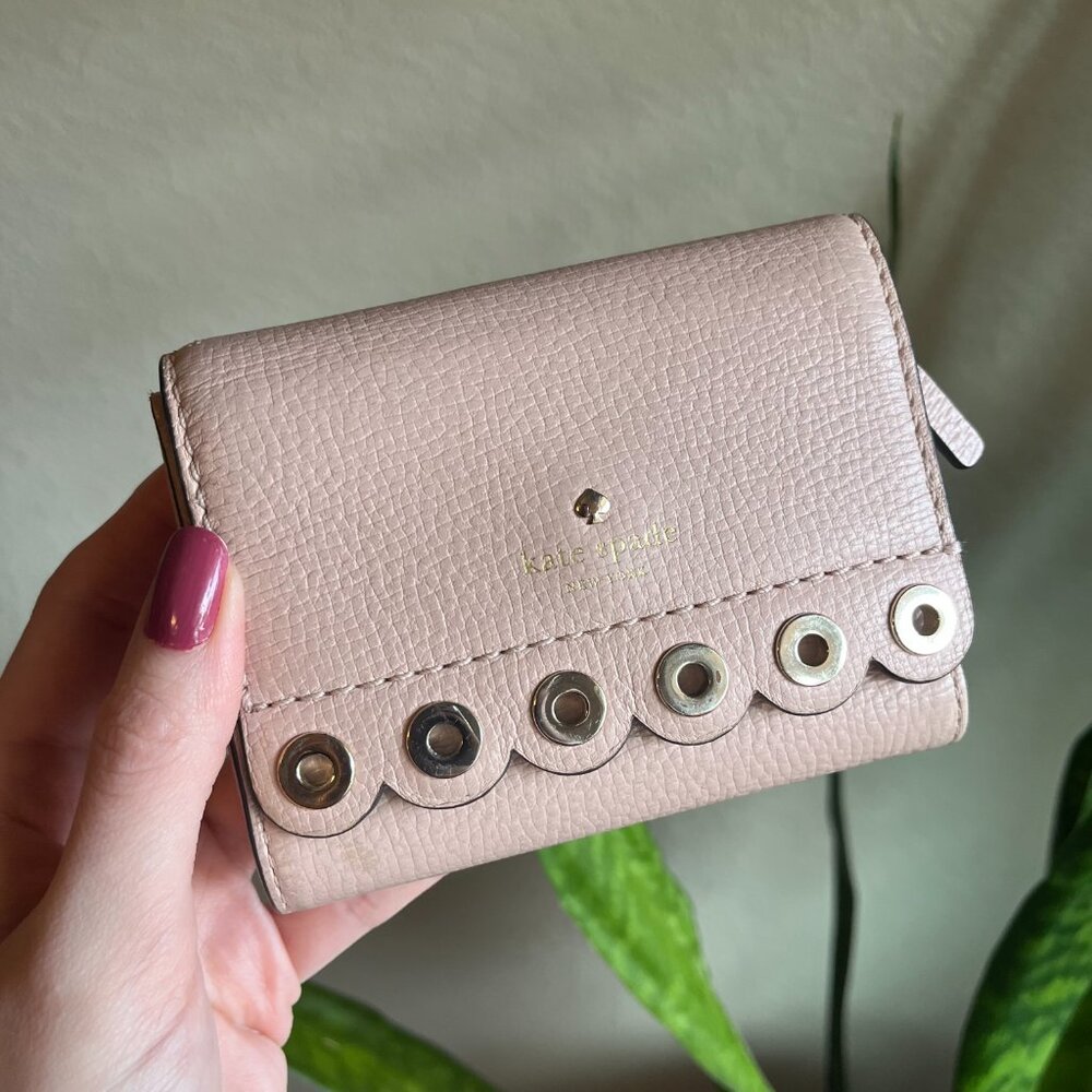 Kate Spade Paloma Road Trifold Leather Wallet in Pink
